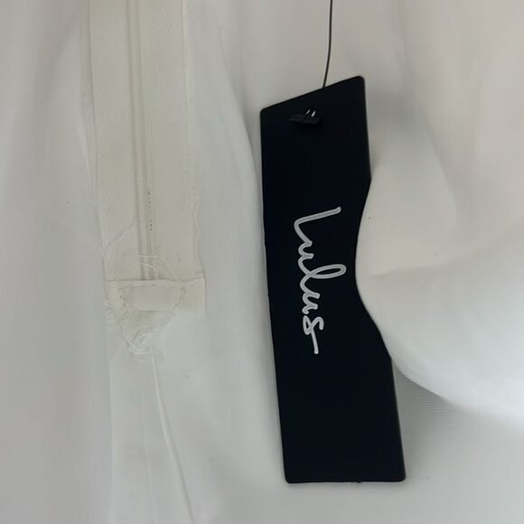 Coveted Delight White Sequin Mesh Embroidered Bustier Mini Dress Xs - Picture 8 of 12